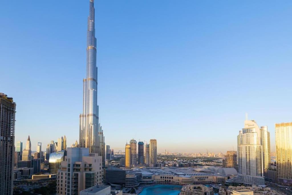 Апартаменты Luxury Burj Khalifa View - Mins Walking Dubai Mall Экстерьер фото